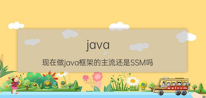 java 现在做java框架的主流还是SSM吗？